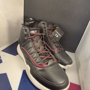 AND1 Men's Black and Red Athletic Shoes